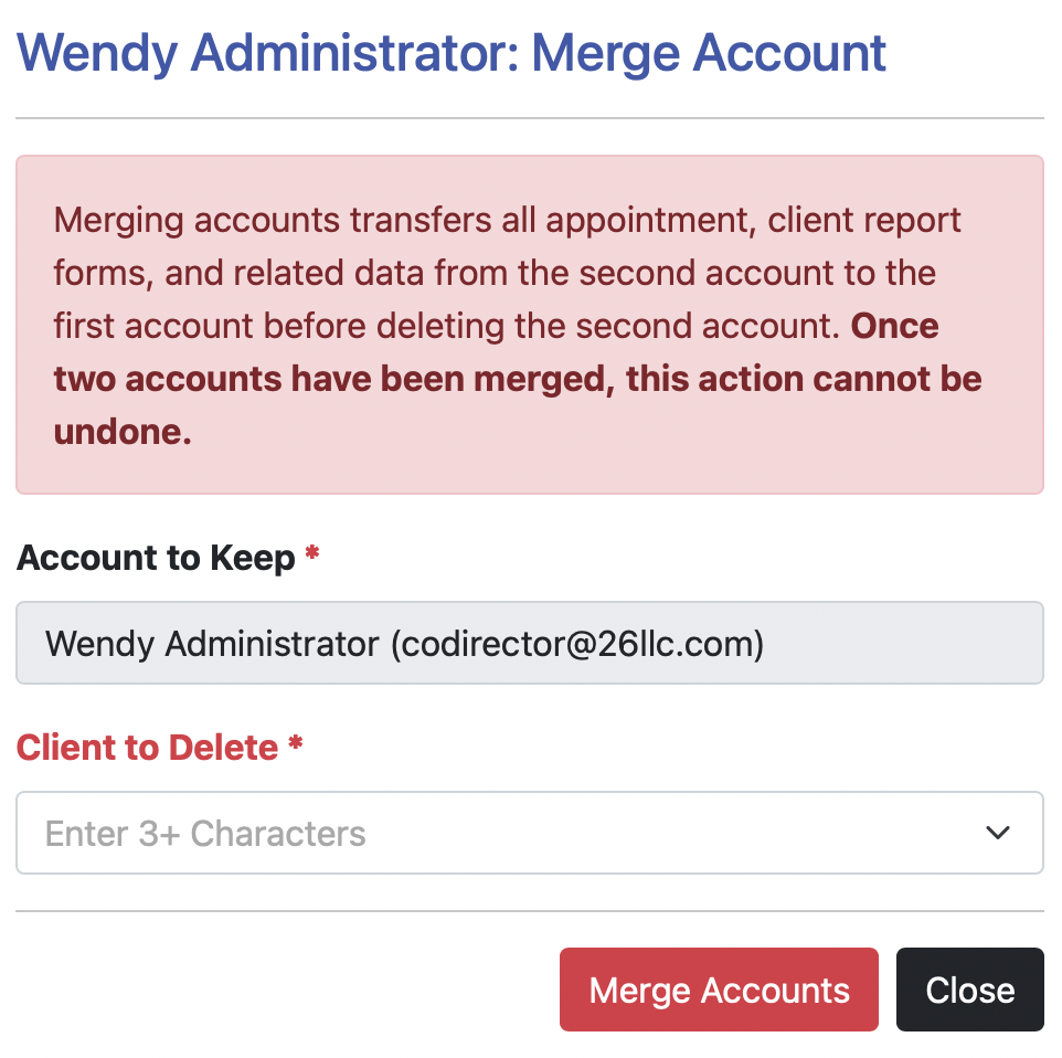 Merge Account